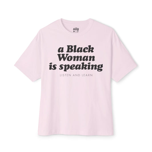 A Black Woman Is Speaking Listen And Learn